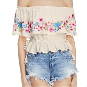 Rahi Cali Tropical Embroidered Top